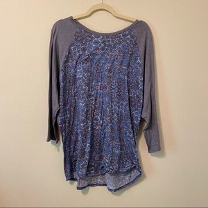 LuLaRoe - Blue & Pink Randy - Sz 3X